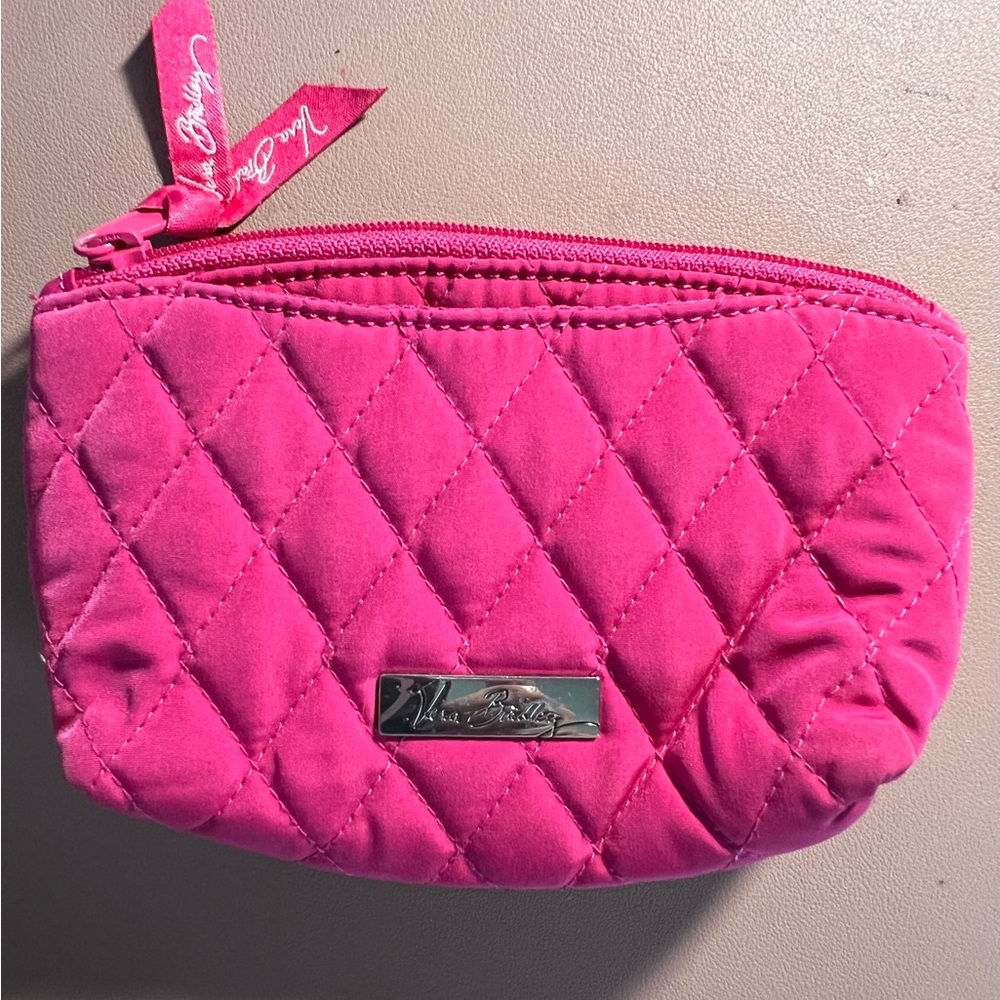Vera Bradley Makeup Pouch pink wallet. Nice!